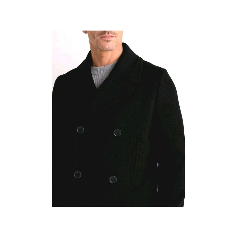 NWOT Quince Men's M Wool Cashmere Double-Breasted Officer Topcoat Quiet Luxury - Picture 6 of 14